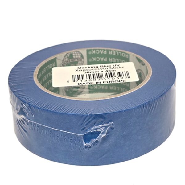 ΧΑΡΤΟΤΑΙΝΙΑ MASKING BLUE U.V. 38mm x 45m